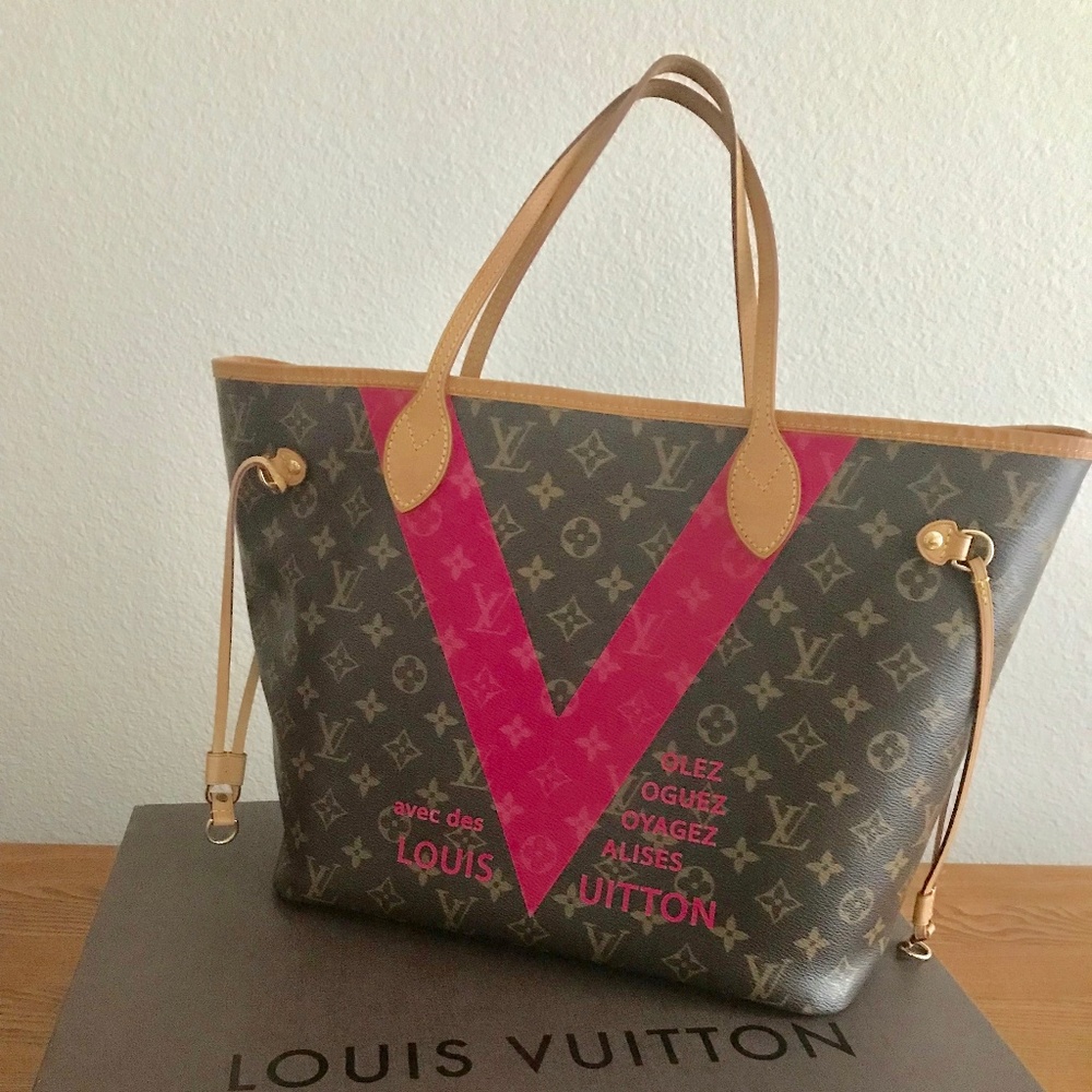 Louis Vuitton Limited Edition Pink Monogram V
